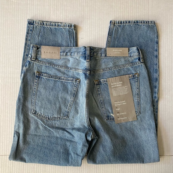 NWT Everlane Jeans The Relaxed Straight Fit Organic cotton Size 29 - Picture 13 of 16